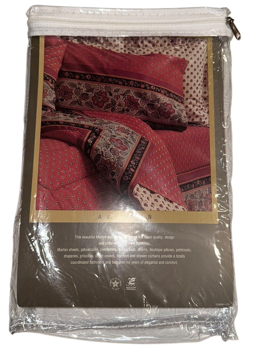 Martex Percale Standard Sham French Provincial Avignon Red Tan 21 X 27 gallery
