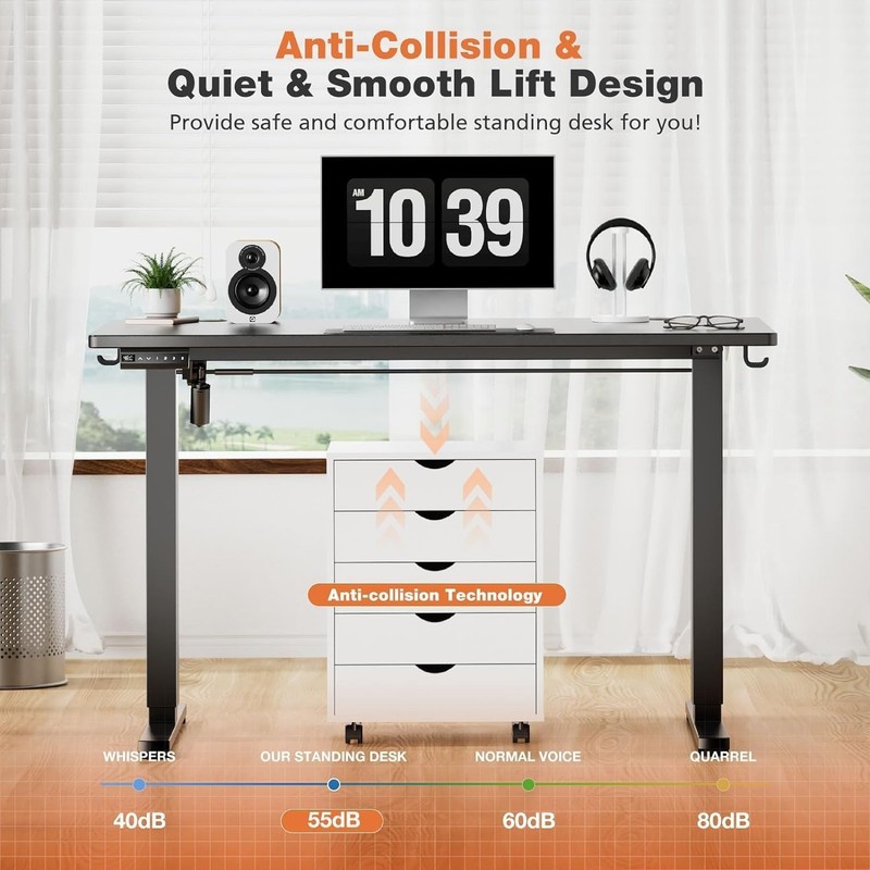 Electric Adjustable Height Standing Desk-40x24 inch Sit to Stand Up Desk wit.. gallery