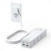 TESSAN Surge Protector Power Strip PD 20W, Ultra Thin Flat Plug 6 6 FT, White gallery
