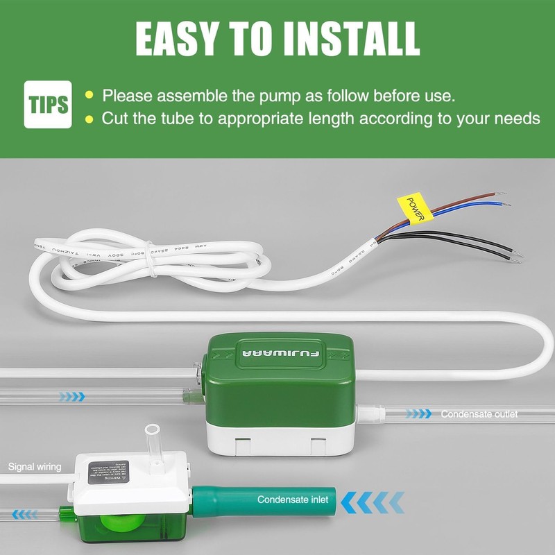 Condensate Pump, Mini Split Automatic Condensation Drain Removal Quiet Pump,For gallery