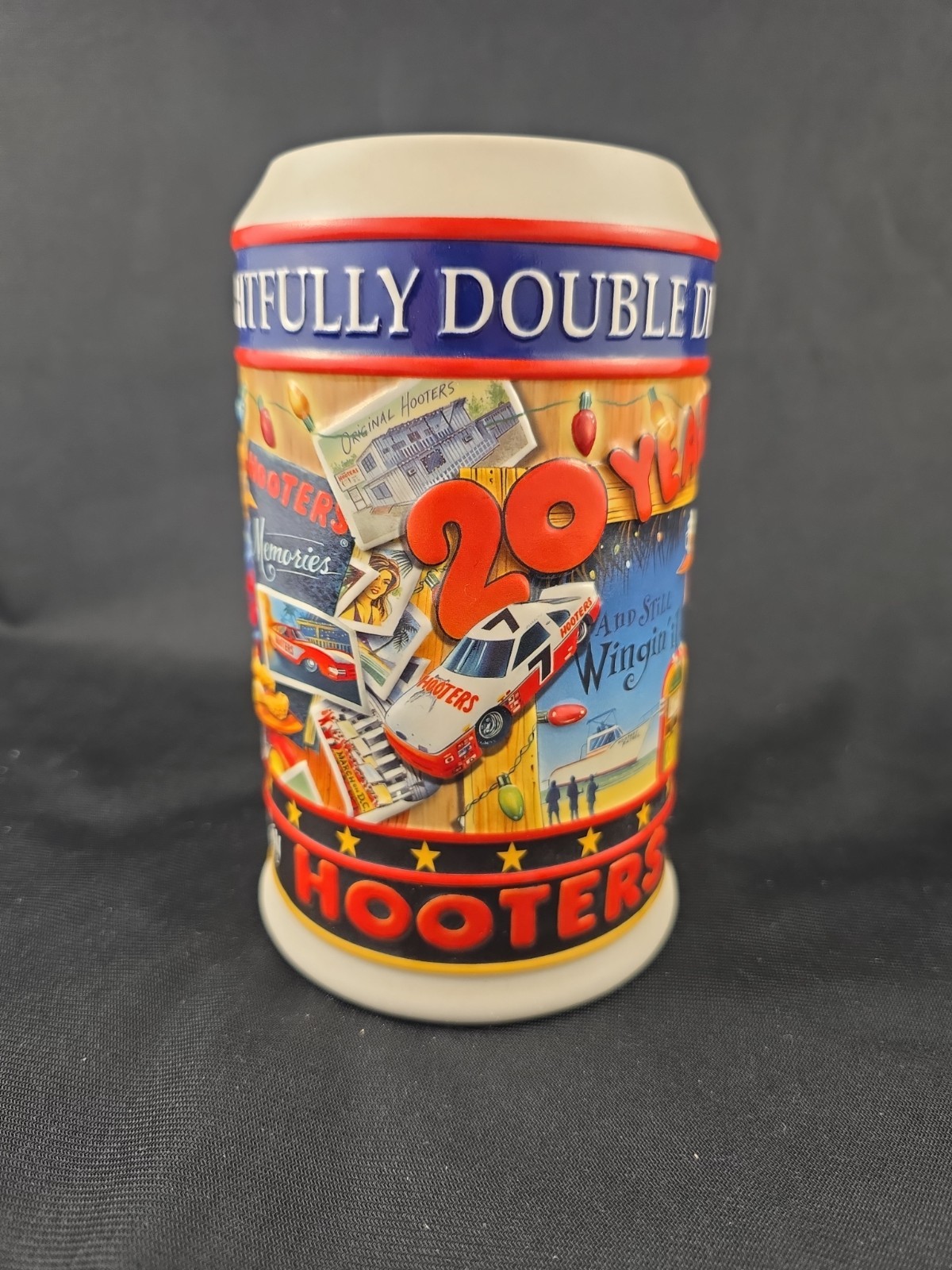 Rare Hooters Exclusive Limited Edition Beer Stein Mug 2003 Made in Brazil gallery