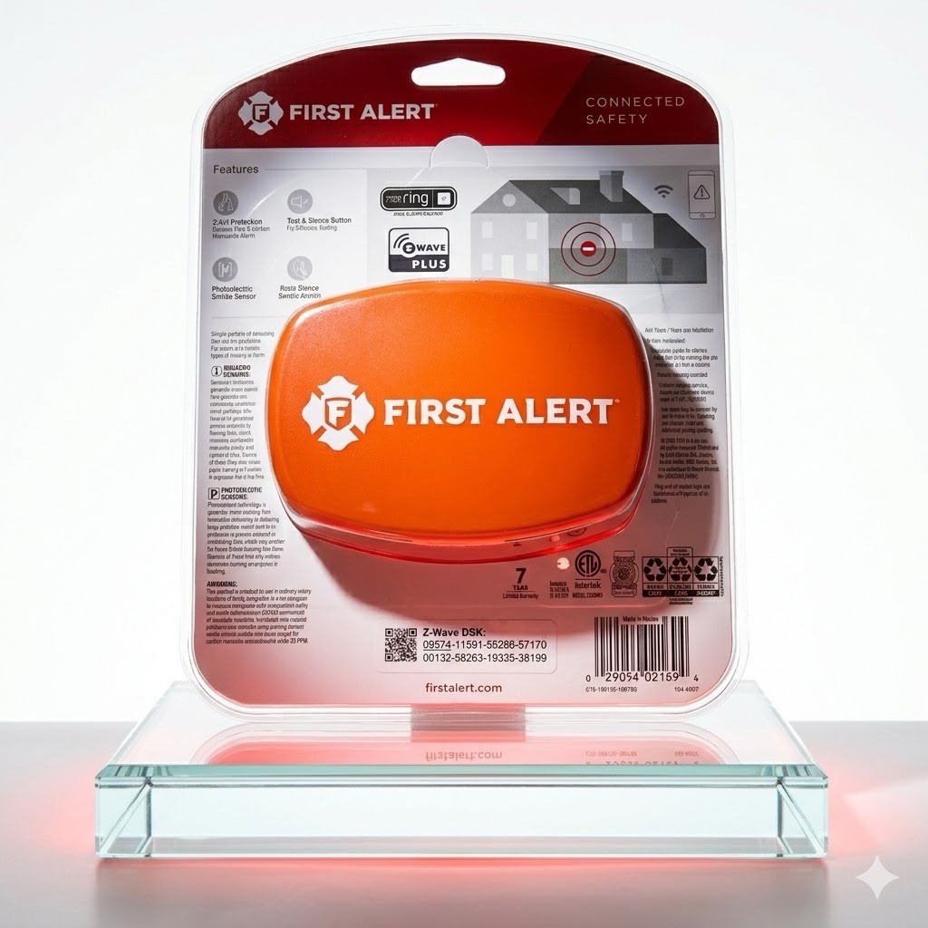 First Alert Z-Wave Plus Smoke Carbon Monoxide Alarm Ring Compatible Sealed New gallery