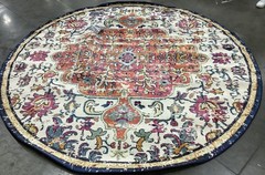 IVORY ORANGE 9′-0″ x 9′-0″ Broken Thread Rug Reduced Price 1172684431 MAD447A-9R