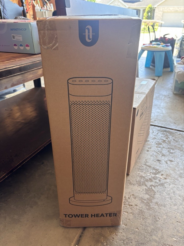Electric Tower Space Heater, Floor Mount Tower Heater for Indoor Room Use