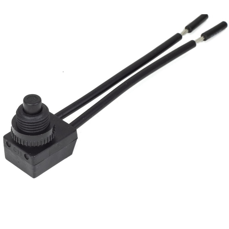 Zing Ear ZE-107S Inline Push Button Light Lamp Canopy Switch Single Pole On Off gallery
