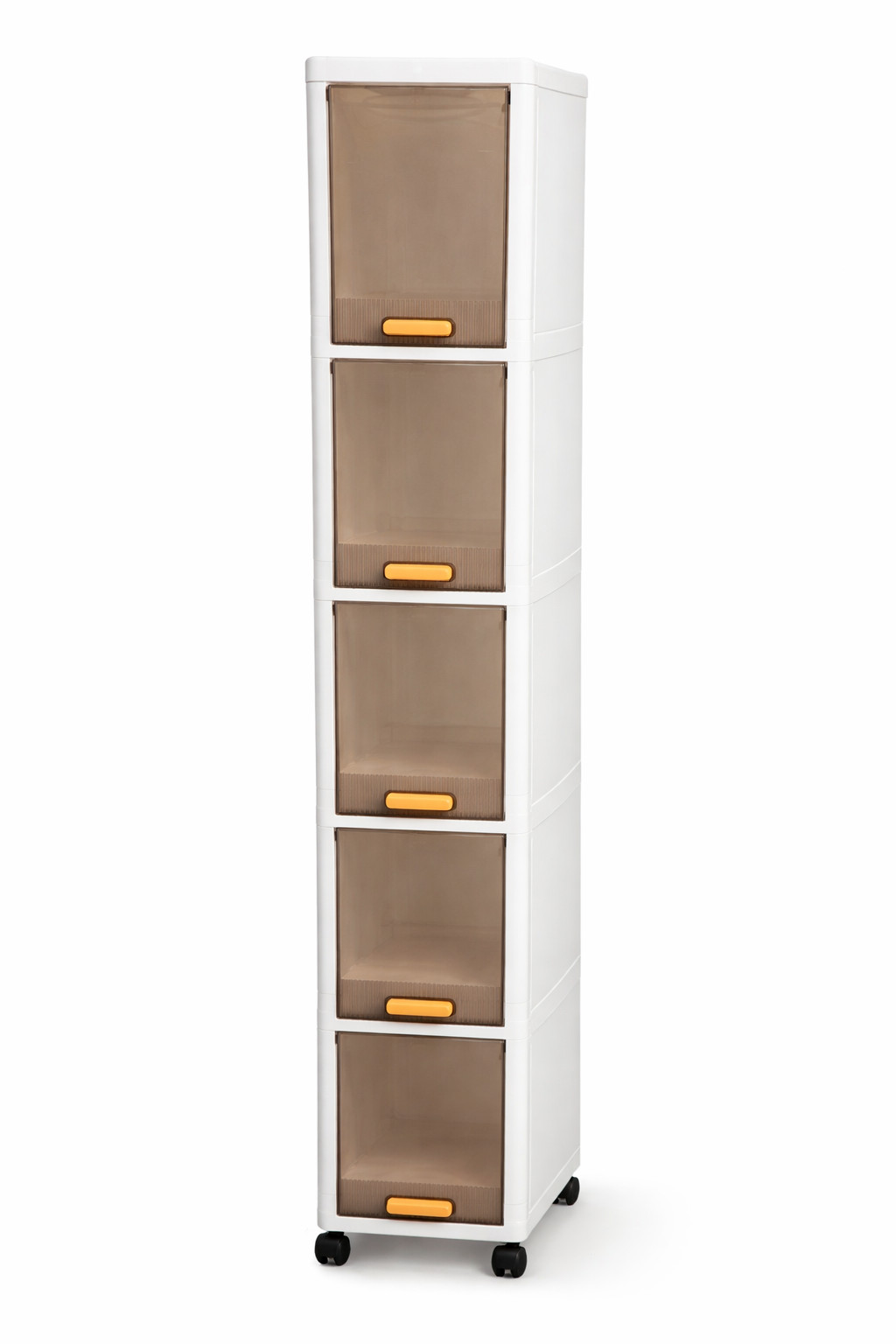Narrow 5 Drawer Storage Cabinet Slim Rolling Cart Organiser Unit Free Delivery gallery