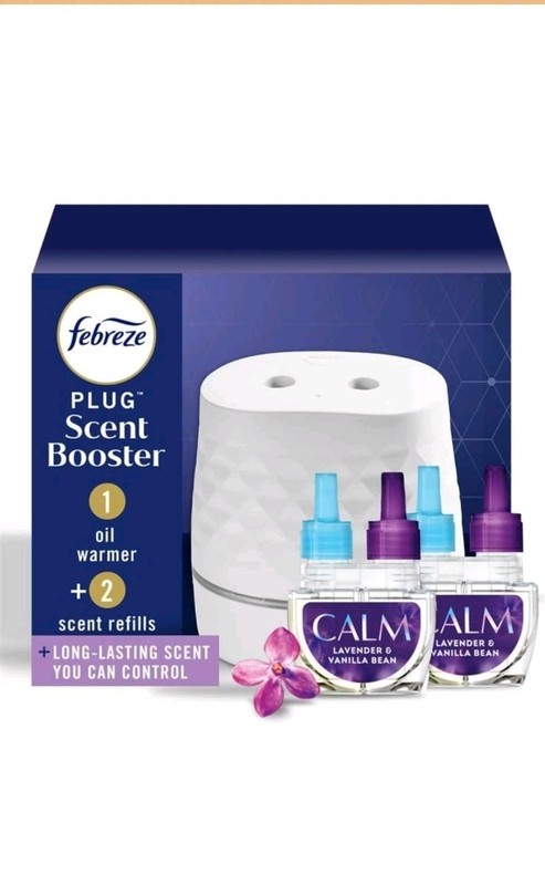 Febreze Plug Scent Booster Starter Kit AirFreshener Oil Diffuser 2 CALM REFILL gallery