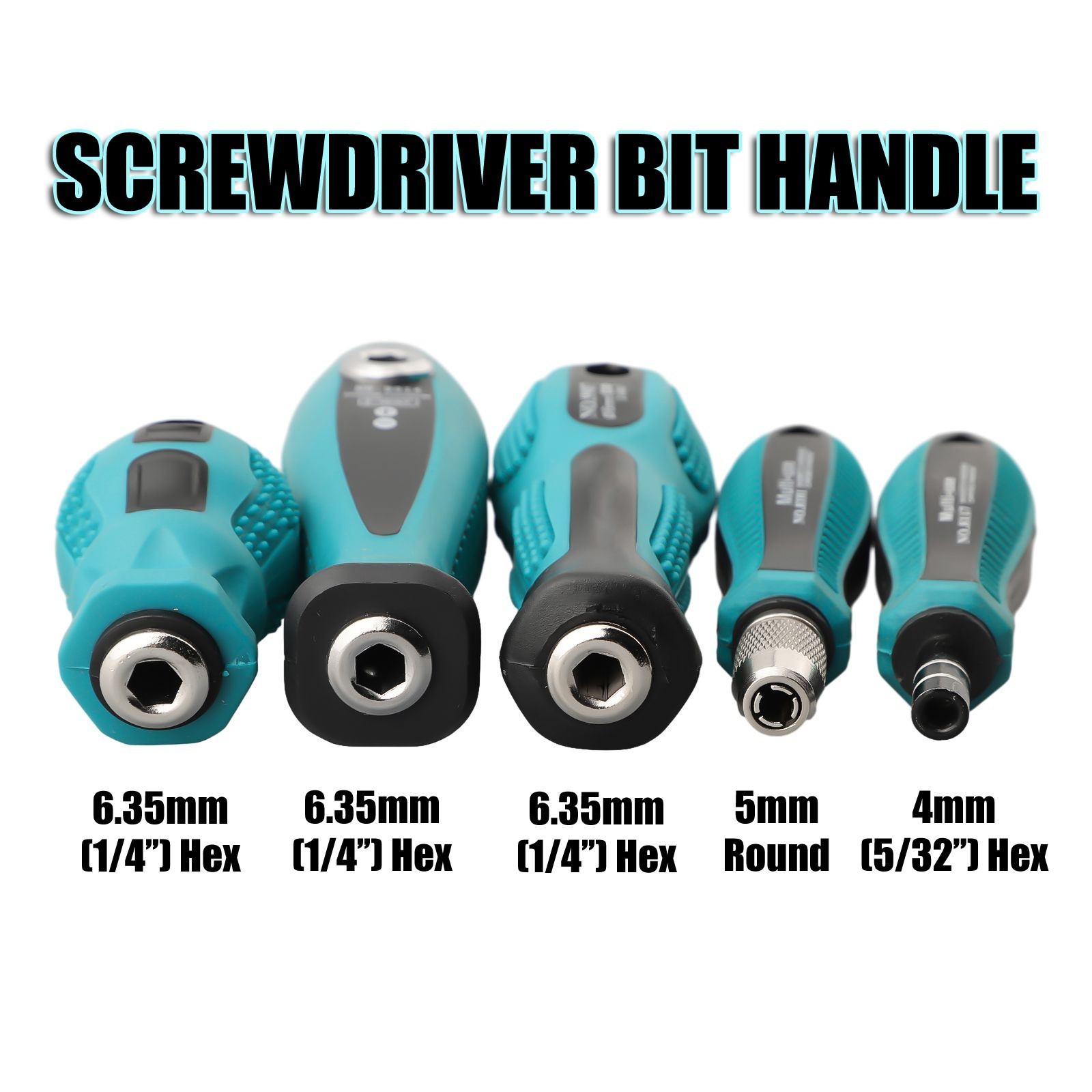 1pc 6.35mm Hexagonal Adapter Round Screwdriver Handle (East Shipping gallery