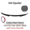 Rear Trunk Spoiler Bumper Lip For BMW 4 Series F32 F33 F36 Carbon Fiber PSM M4 M gallery