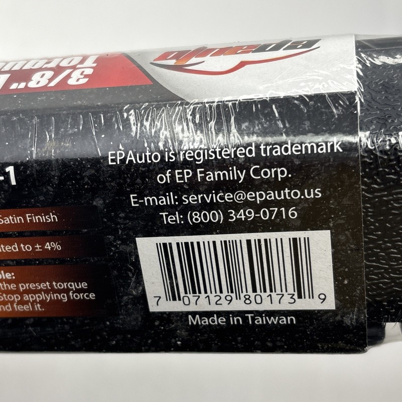 EPAuto 3/8-Inch Drive Click Torque 3/8 Inch (10-80 ft.-lb.), Silver New Sealed gallery
