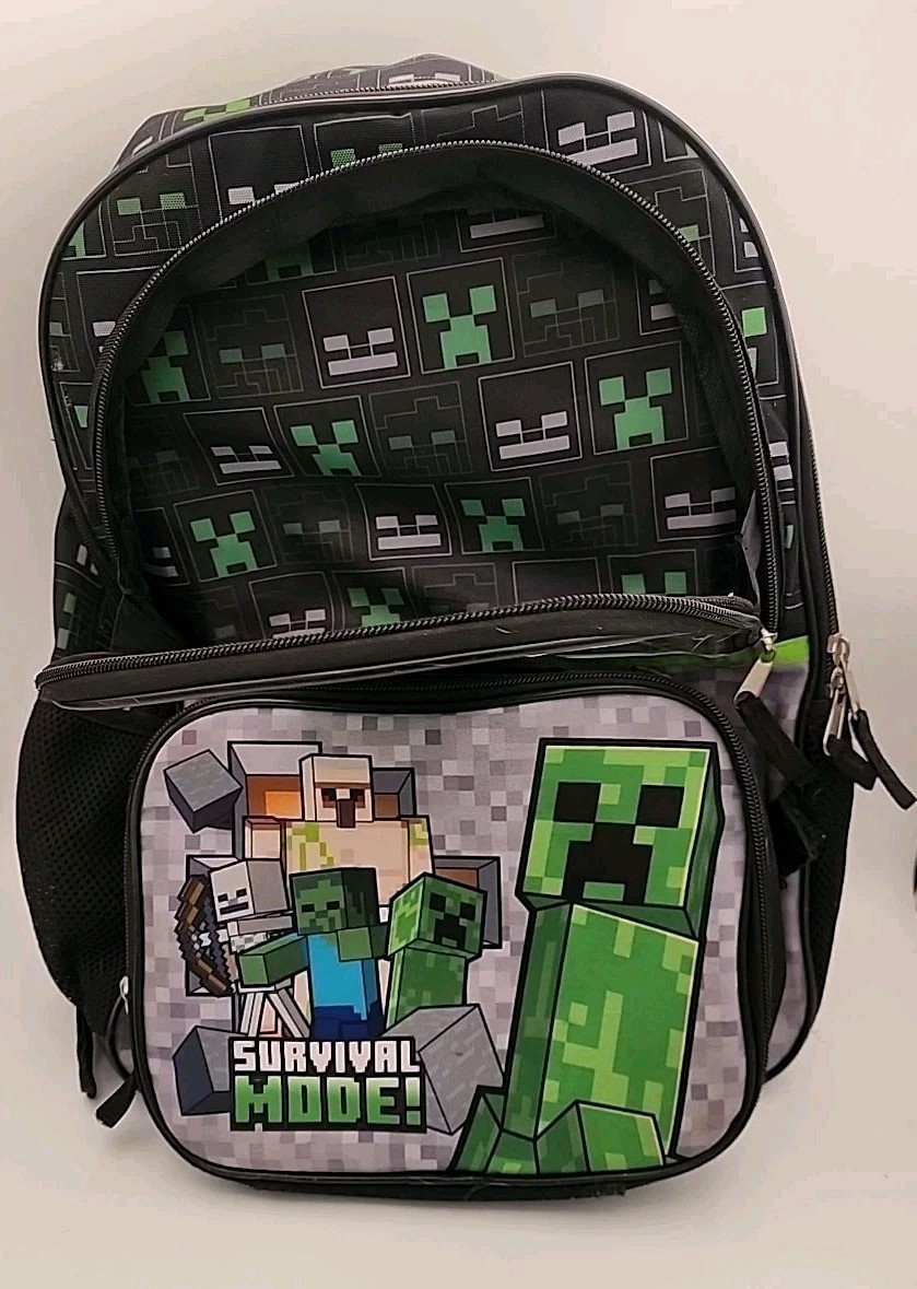 Mine Craft Adventure Back Pack and lunch Box 3