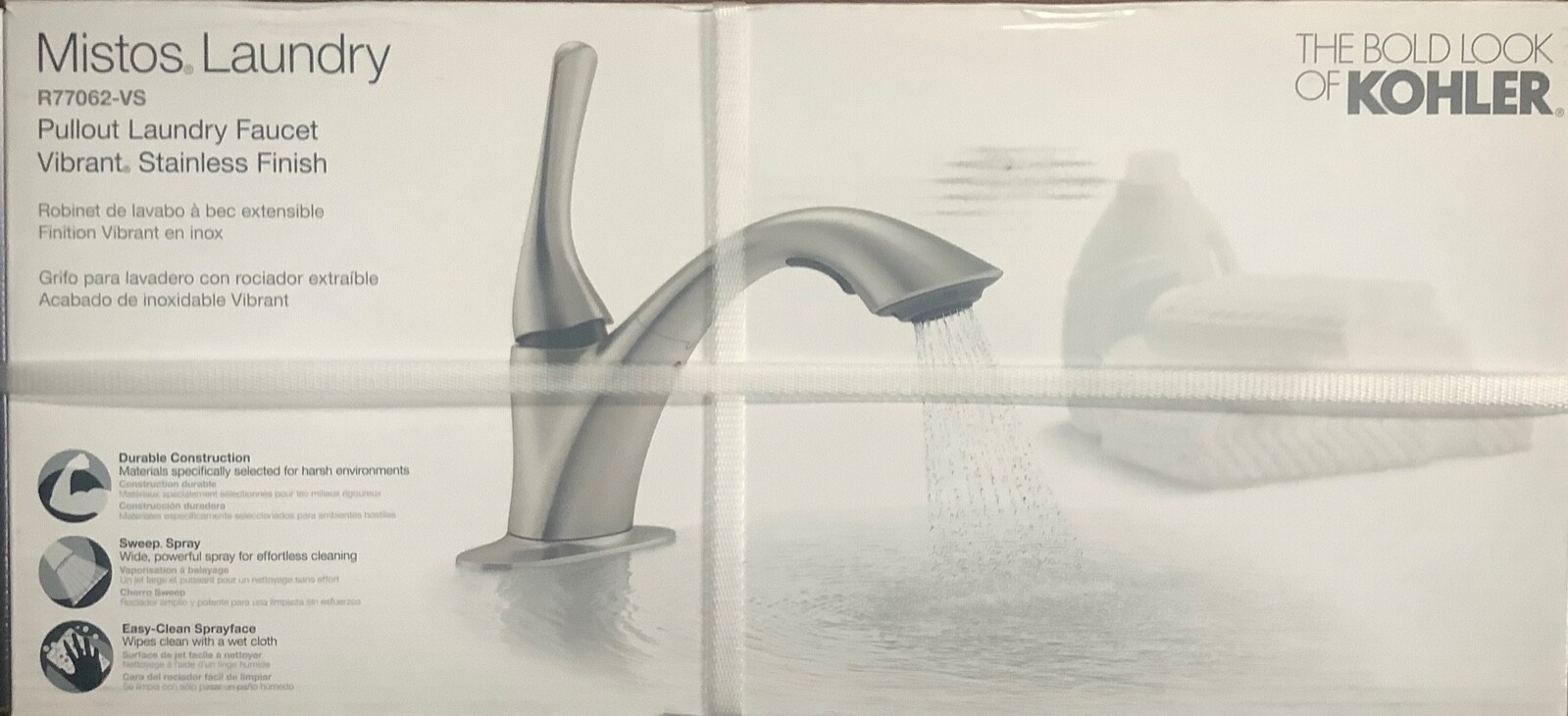 KOHLER Mistos One-Handle Pull-Out Laundry Utility Faucet R77062-VS Same Day Ship gallery