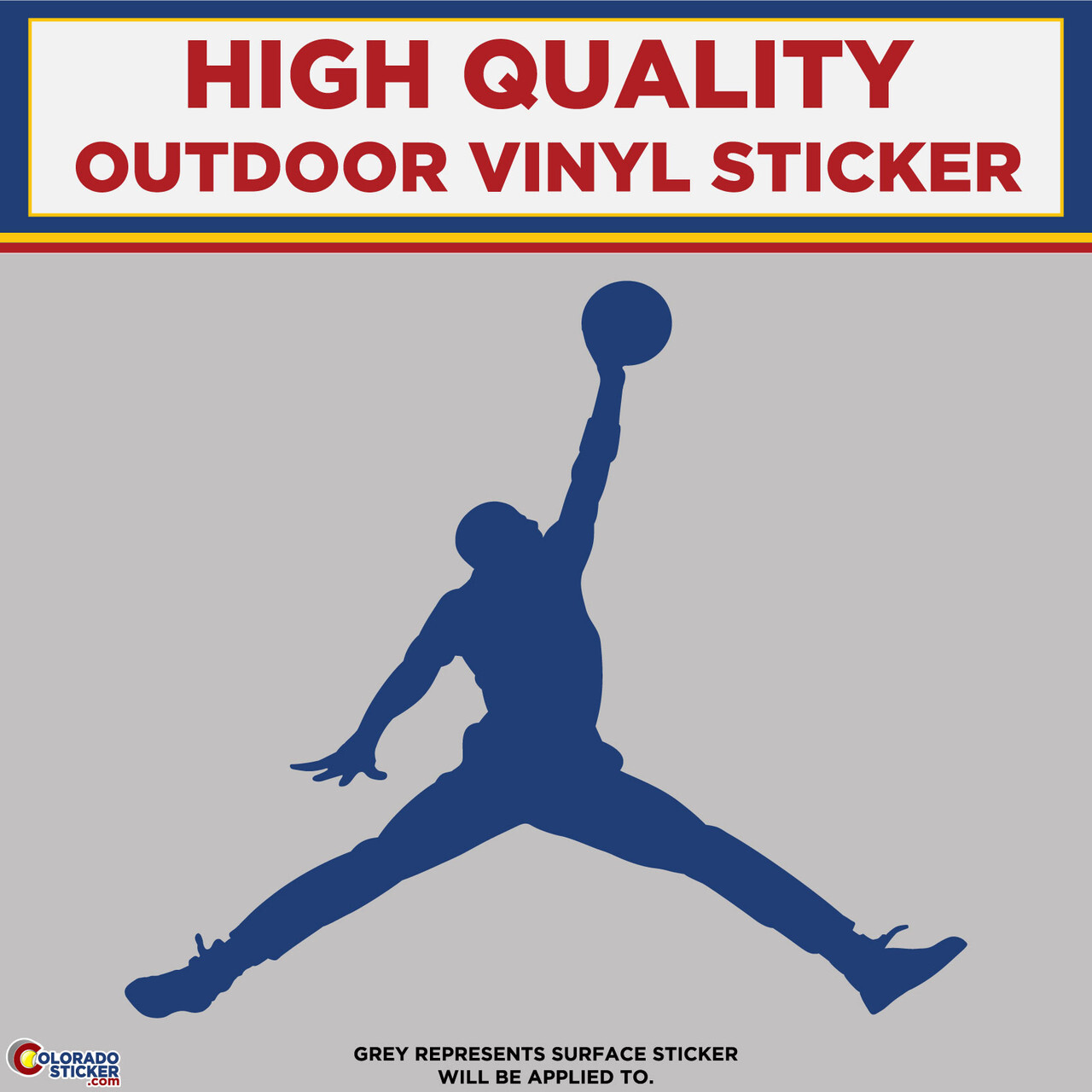 Jordan Jump man Die Cut, High Quality Vinyl Stickers gallery