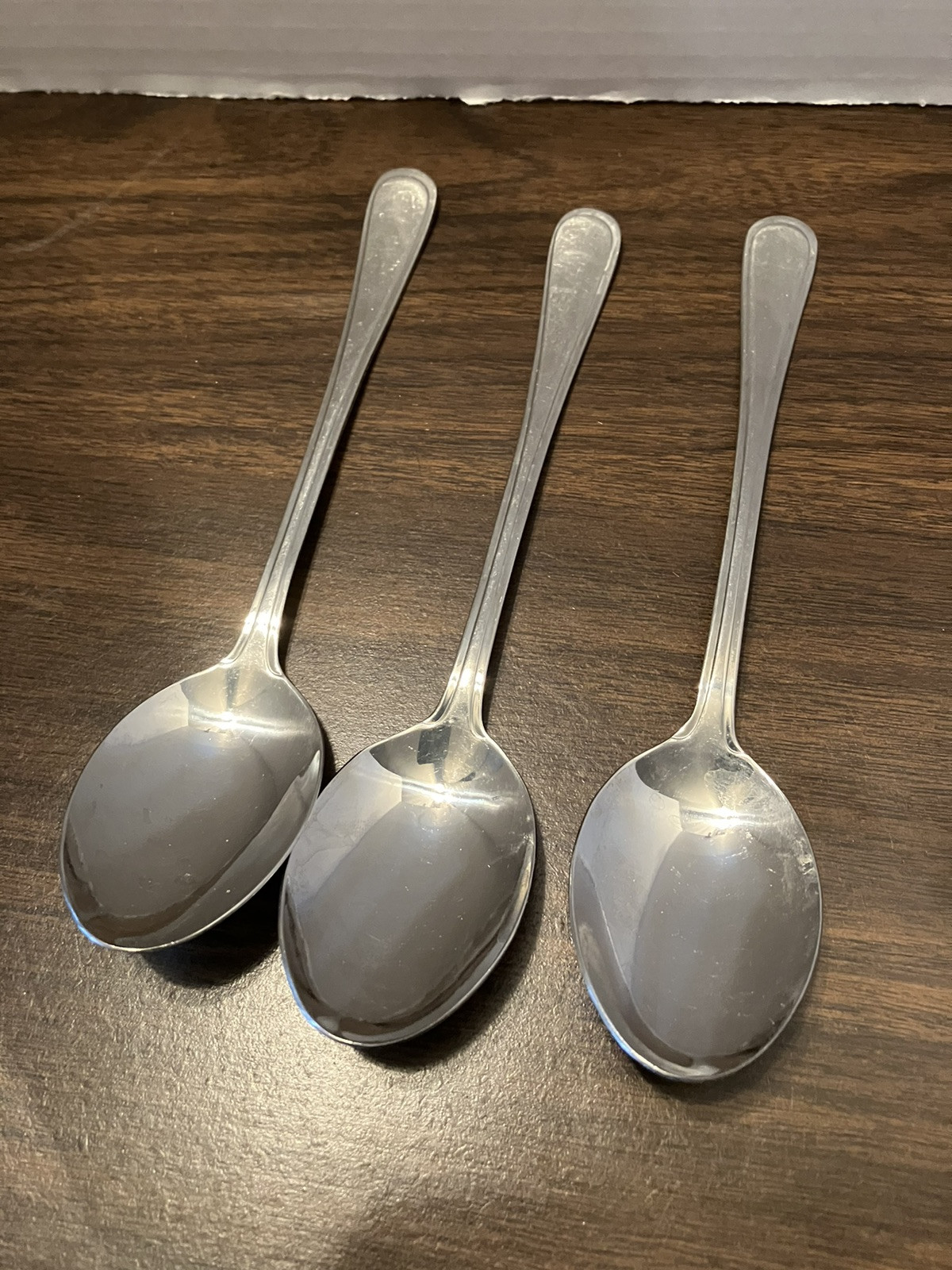 Justinus Edelstahl 18-10 Stainless Three Serving Spoons 8 Inches Long gallery