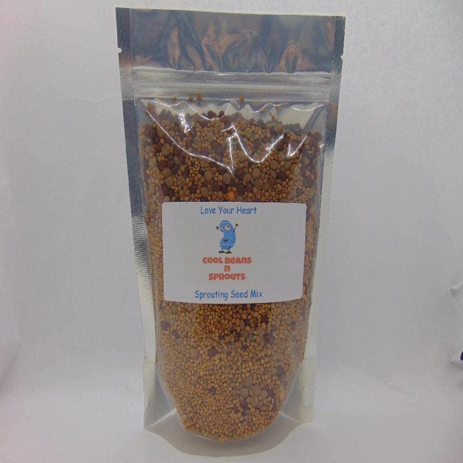 Love Your Heart Mix seeds for sprouting microgreens, "Cool Beans N Sprouts " . gallery
