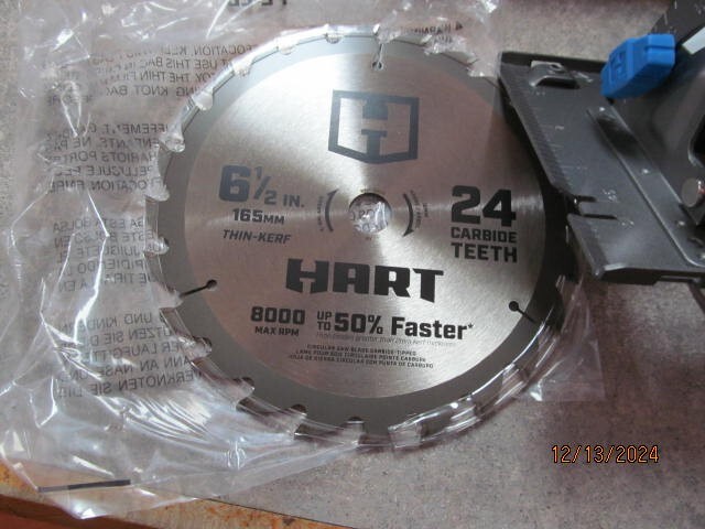 HART HPCS01 20-VOLT 20V CORDLESS 6.5" CIRCULAR SAW (TOOL ONLY) - with FREE BAG! gallery