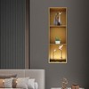 Built-in Shower Shelf 3-layer Durable 28x12.5x90cm Indoor Us gallery
