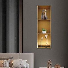 Built-in Shower Shelf 3-layer Durable 28×12.5x90cm Indoor Us