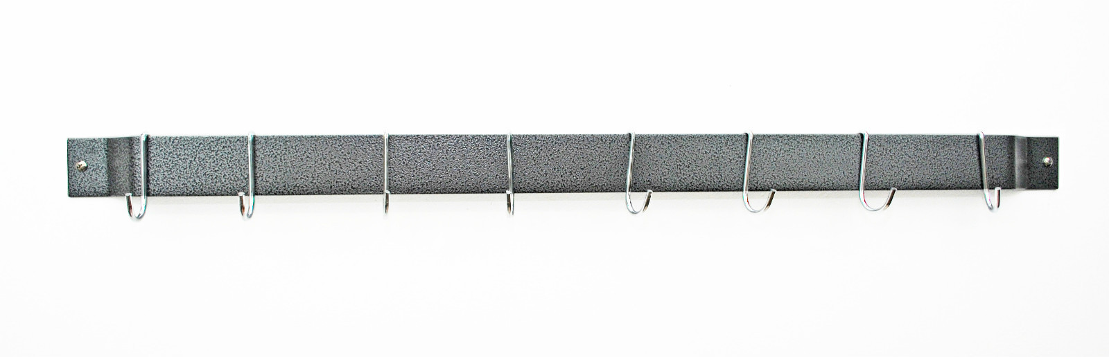 Rogar 36" Wall Mounted Pot Racks In Black, Hammered Steel or Copper. Red & White gallery
