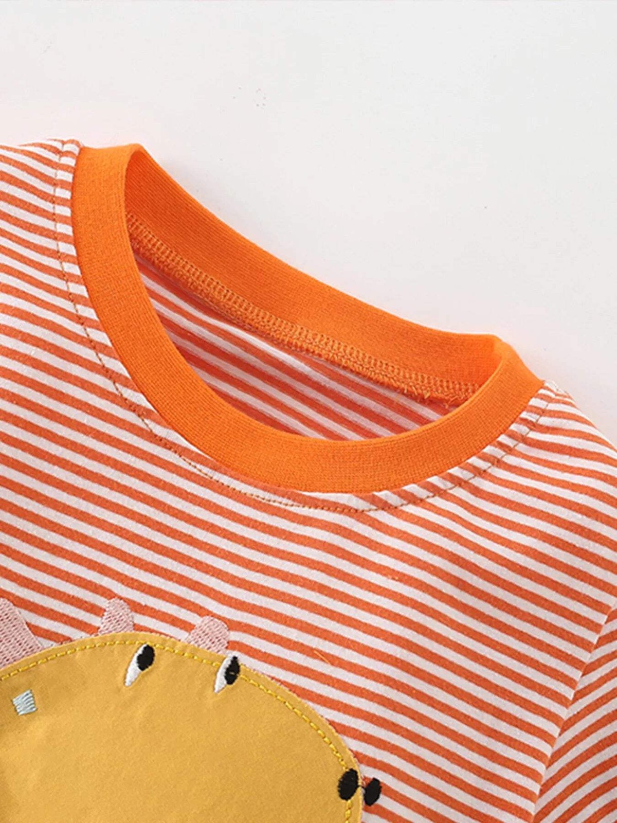 Children's Dinosaur Applique Striped T-Shirt gallery