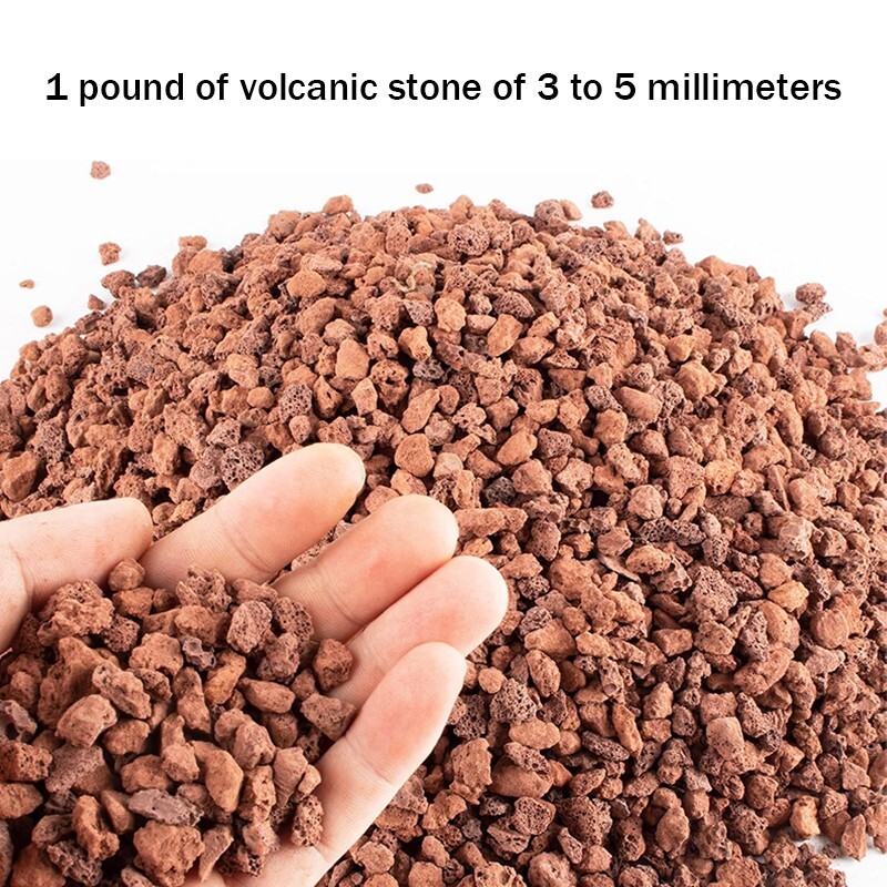 Red lava particles, suitable for garden fireplace decoration planting - 1-5 lbs gallery