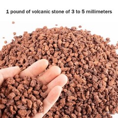 Red lava particles, suitable for garden fireplace decoration planting – 1-5 lbs