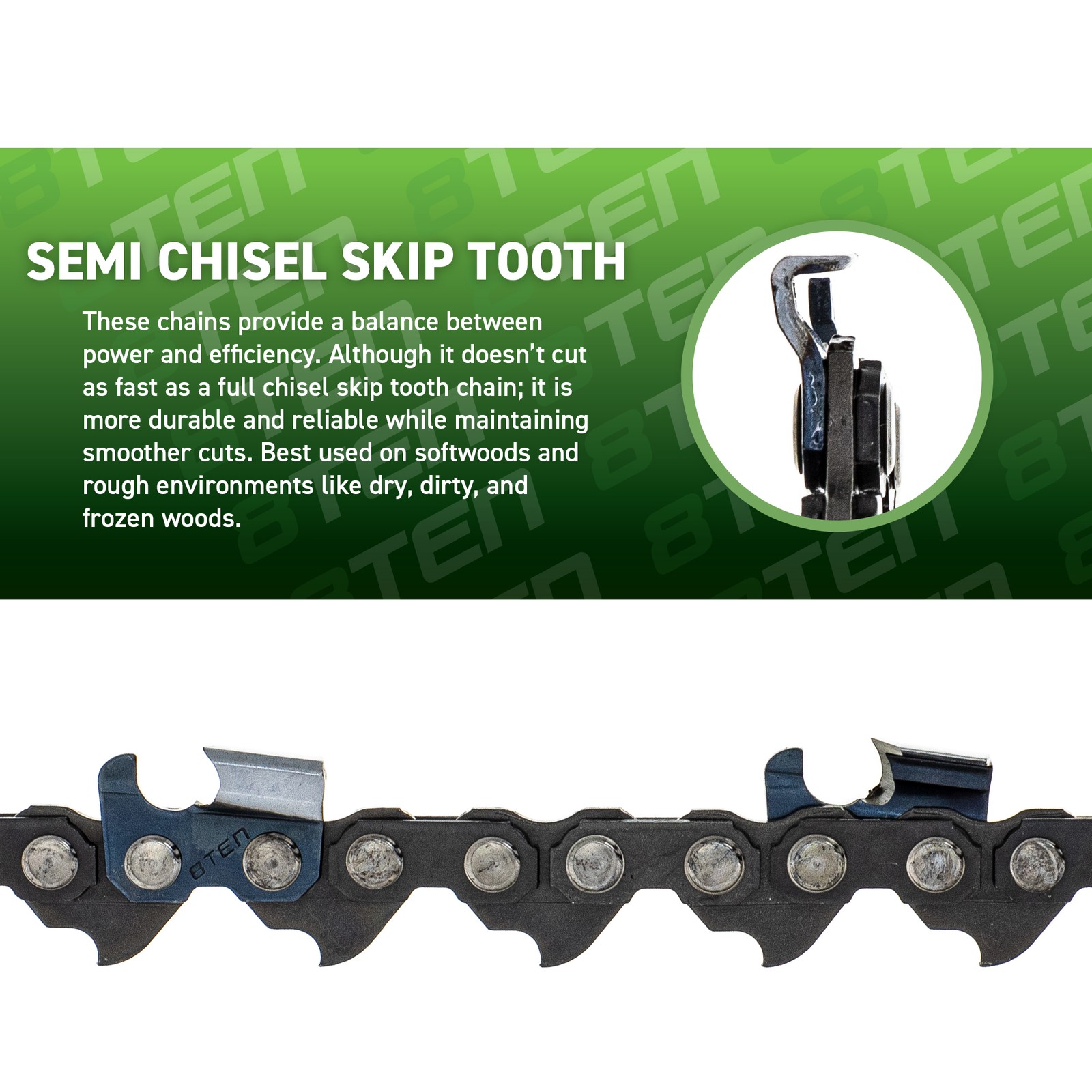 Chainsaw Chain 24 Inch .050 3/8 84DL for Echo CS-590 CS590 CS-7310P 3-Pack gallery