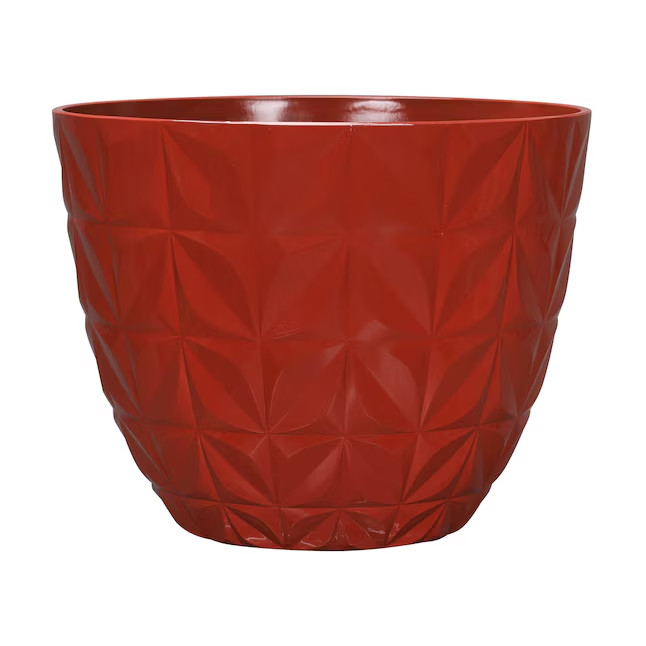 Planter Round Large Red White Blue Resin Flower Pot Garden Outdoor Indoor gallery