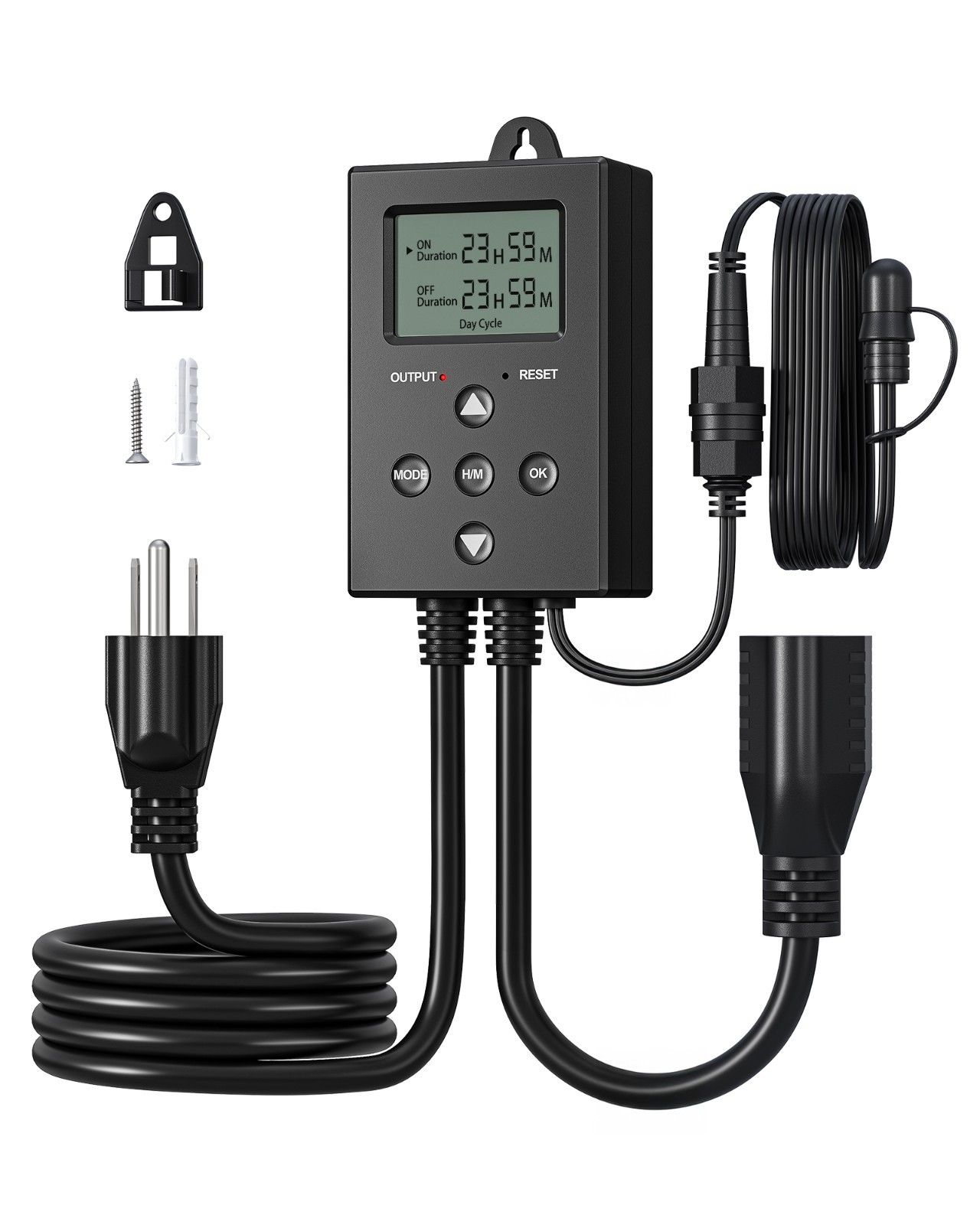 DEWENWILS Digital Repeat Cycle Timer Outlet Infinite Day Night Cycles 1625W gallery