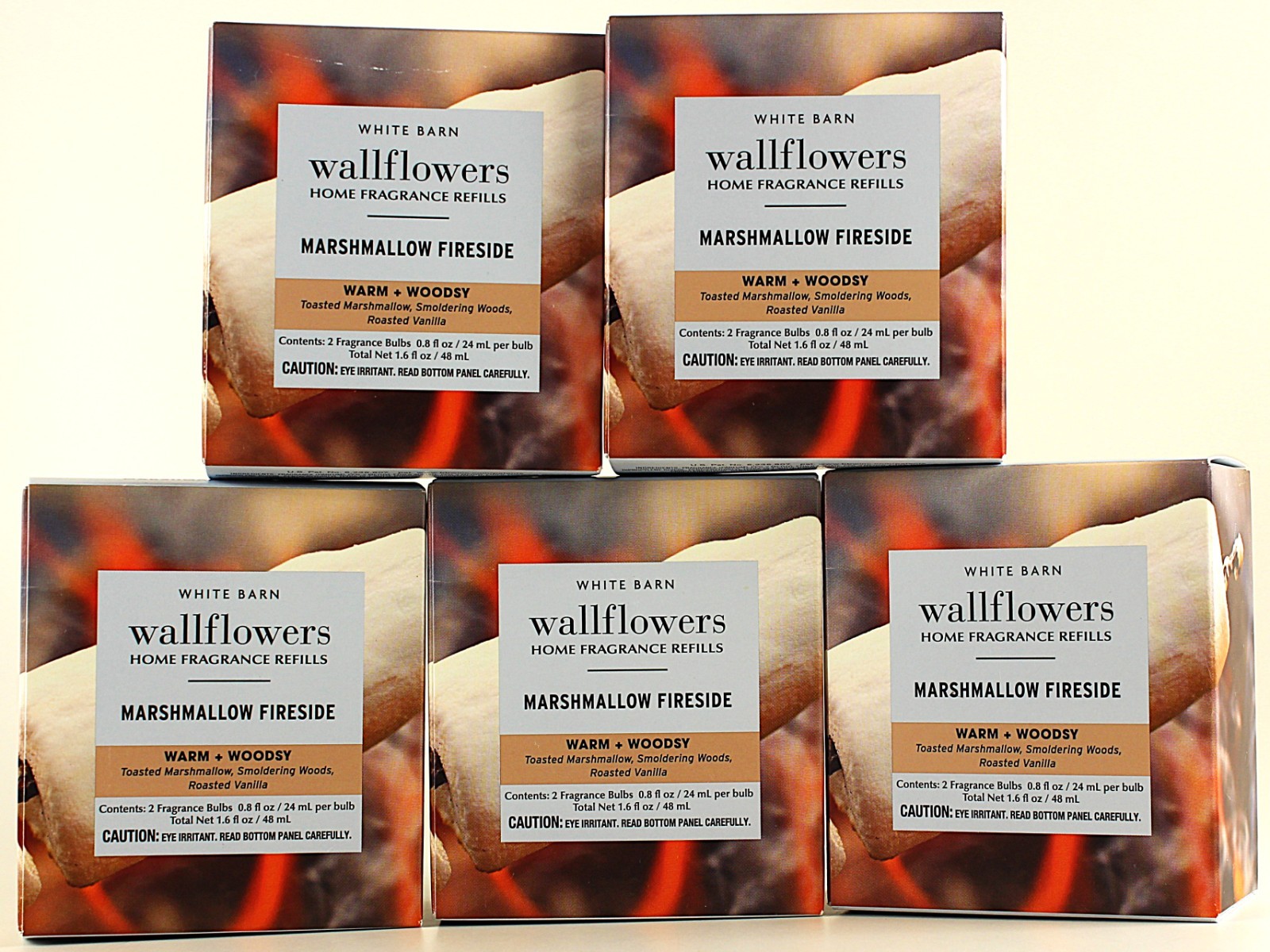 QTY 10 - Bath & Body Works MARSHMALLOW FIRESIDE Wallflowers Home Oil Refills gallery