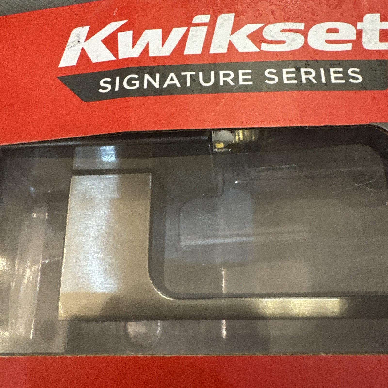 Kwikset Singapore Square Keyed Entry Door Handle SmartKey Satin Nickel 97402-911 gallery