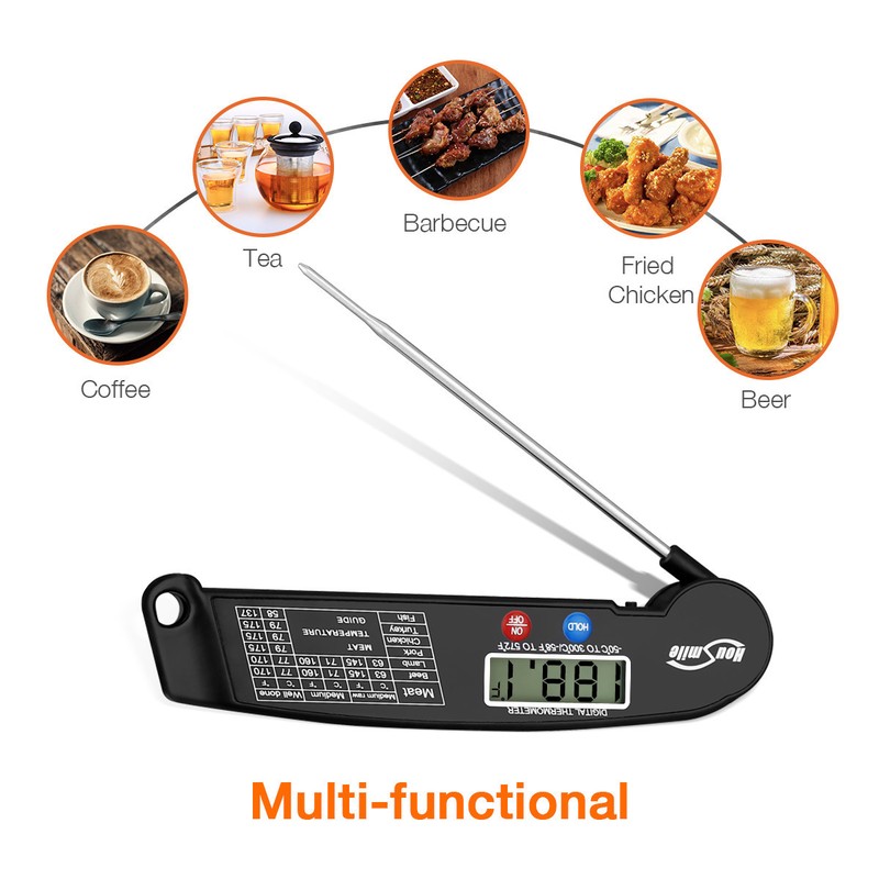 Instant Read Digital Meat Thermometer BBQ Grill Smoker For Kitchen Food Cooking gallery