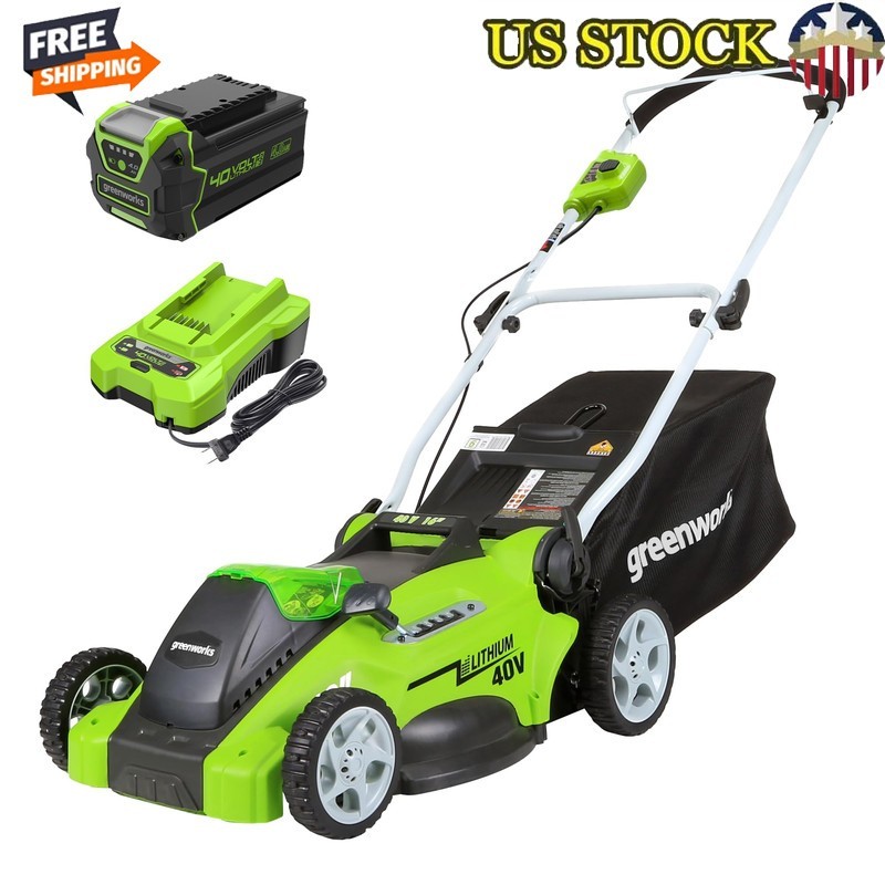 40V Cordless Lawn Mower 16 Inch Lightweight Battery Powered Easy Start New gallery