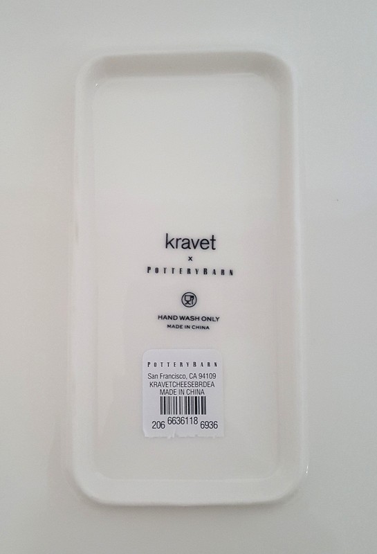 Pottery Barn Kravet Arboretum Cheese Board 14.25" NEW Stoneware Summer Flowers gallery