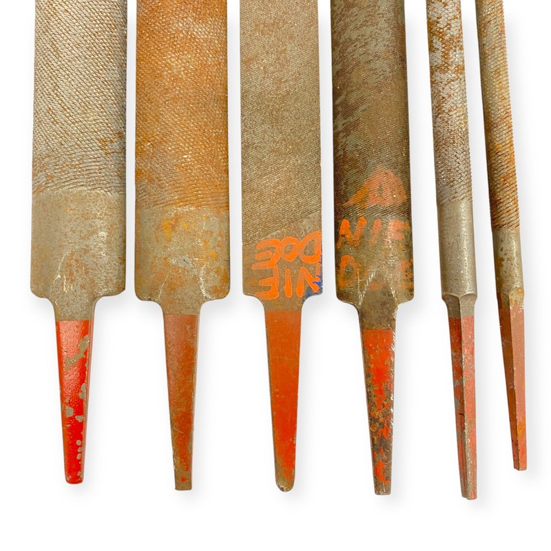 Simonds 12, 14, 17 in Mixed Flat, Round and Half Round File Set, 6 Pcs, USA gallery