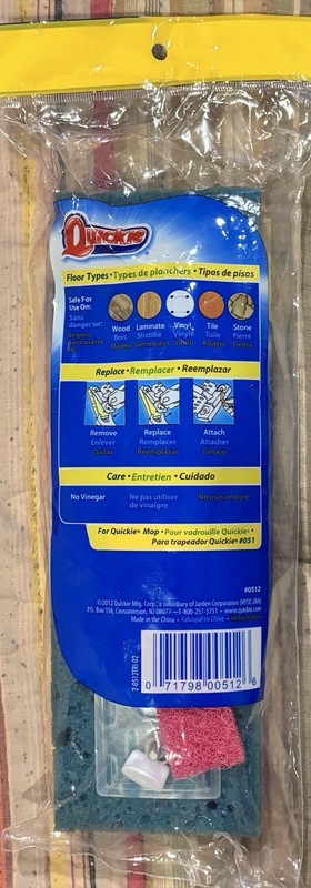 NEW - Quickie Super Squeeze Mop TYPE A Refill #051 Dual Sponge Technology #0512 gallery