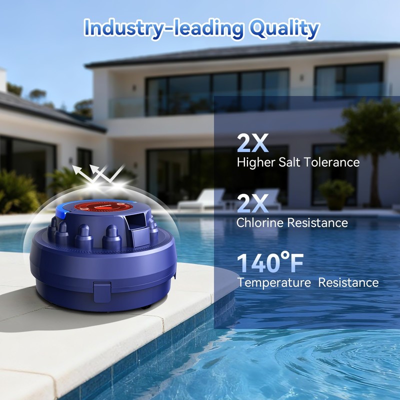 Cordless Pool Robot Cleaner Automatic Ideal for Inground Above-Ground Flat Pool gallery