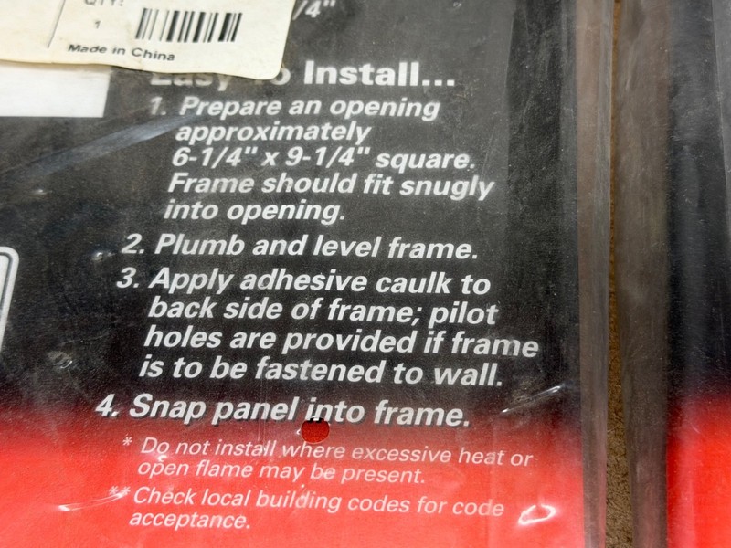 ProPlus 2 Plastic Access Panels 6 x 9 inch White Sealed Package Commercial Grade gallery