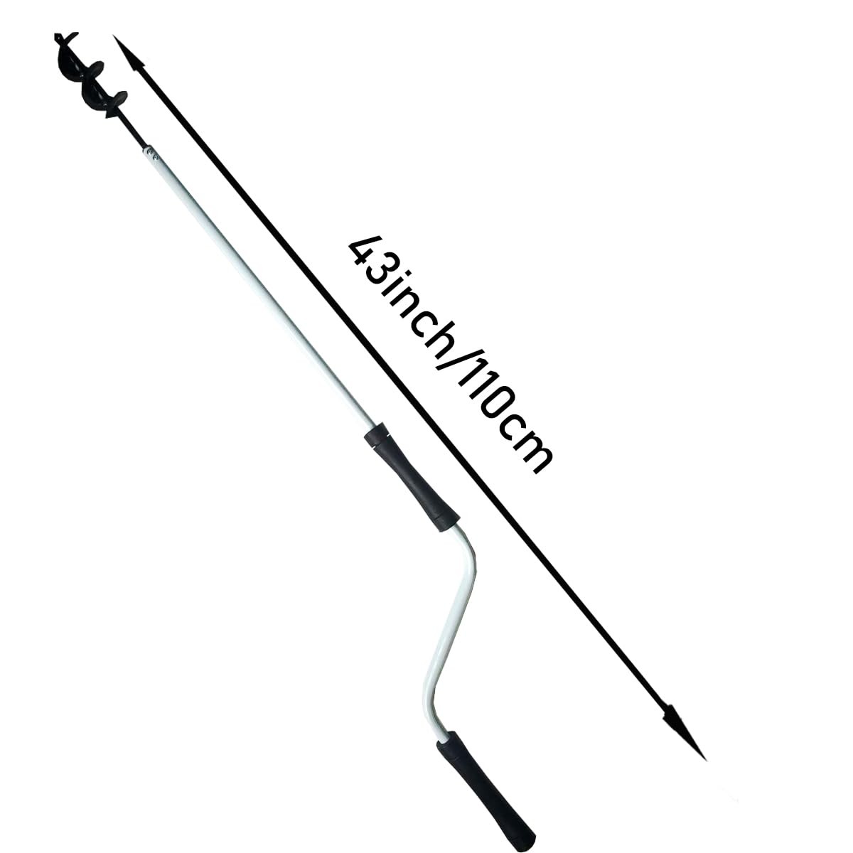 Compost Aerator, 110CM Length Compost Turner Tools Iron Composting Accessorie... gallery