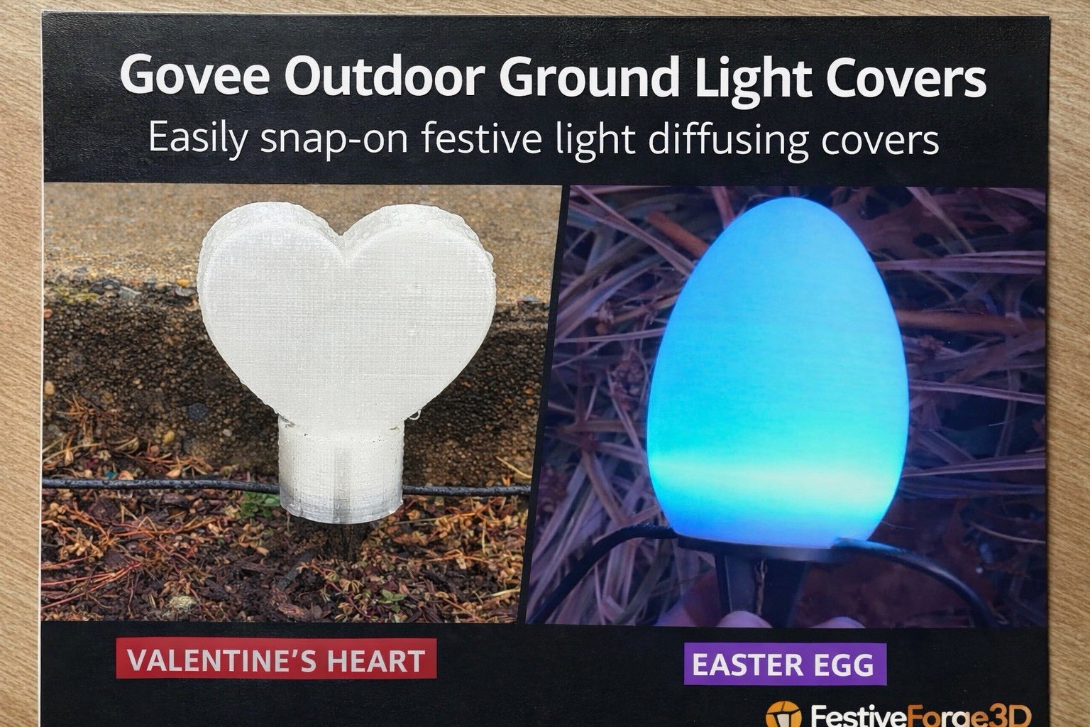 Govee Outdoor Ground Light Decorative Covers | Multiple Designs & Pack Sizes gallery
