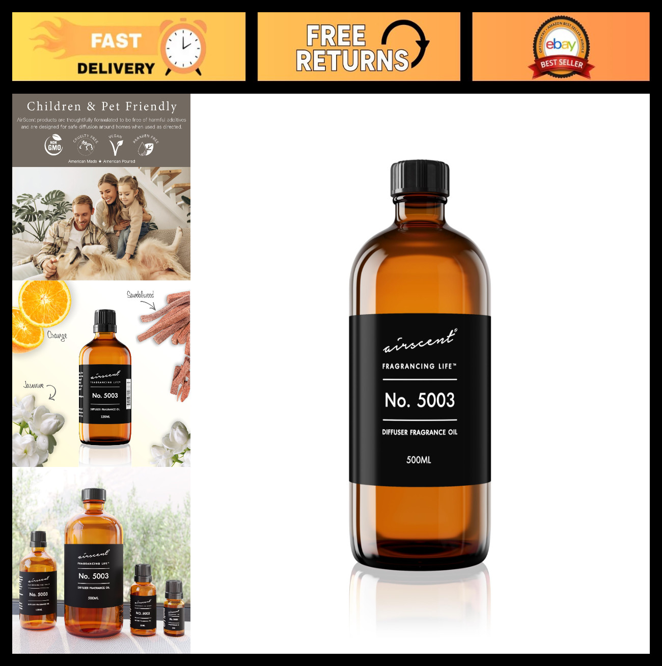 Coco-Inspired Aroma Diffuser Oil - Essential Oil Blend for Aromatherapy 500ml gallery