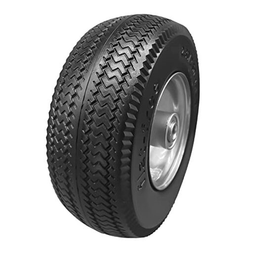 8.5" Flat Free Solid Polyurethane Tire and Wheel PU Airless Tires 2.80/2.50-4 gallery