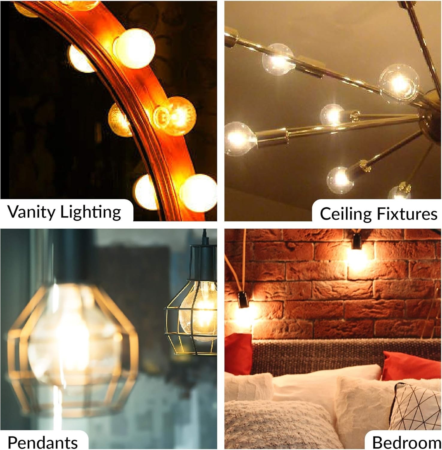 Simba Lighting LED Edison Vintage Vanity Globe Filament G25 (G80) Free shipping! gallery