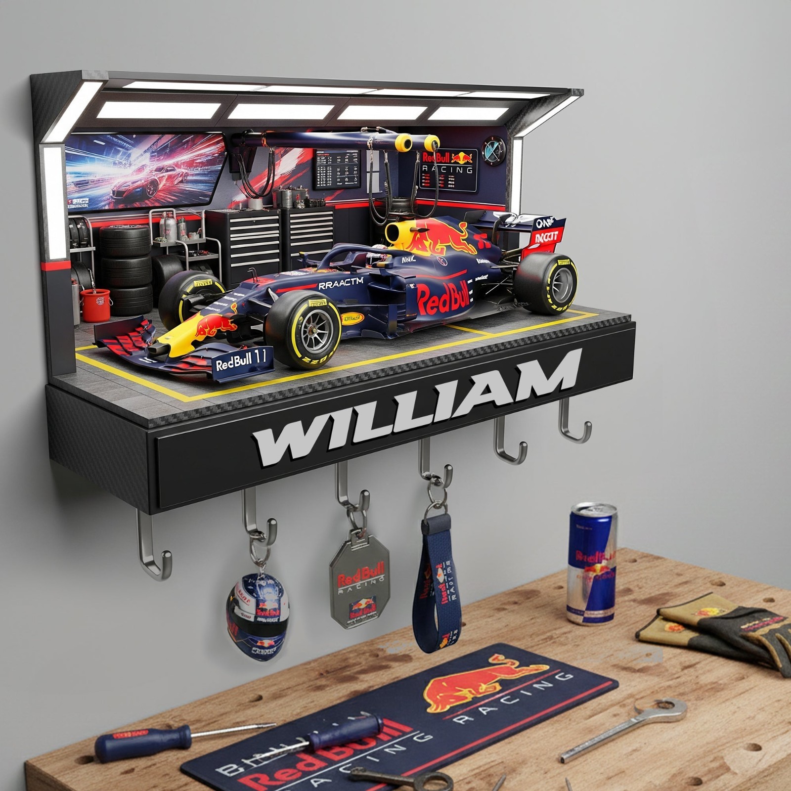 High-Speed Racing Car Key Hanger - Personalized Gift For Racing Lovers gallery
