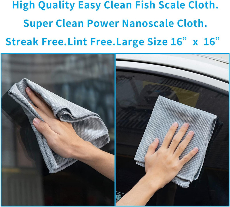 Nano Streak Free Magic Microfiber Cleaning Cloths Easy Clean Nanoscale,Fish Scal gallery