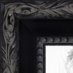 ArtToFrames Custom Picture Poster Frame Black Engraved 1.5″ Wide Wood