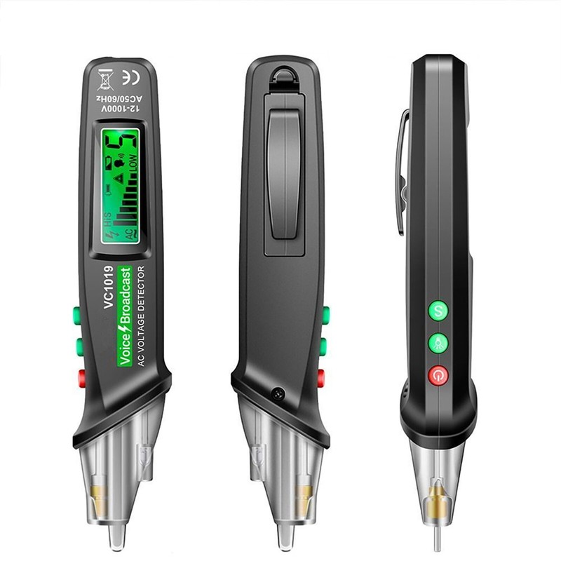 12V-1000V Positioning Voltage Tester Electric Wire Detector Test Pen Tool Kit gallery