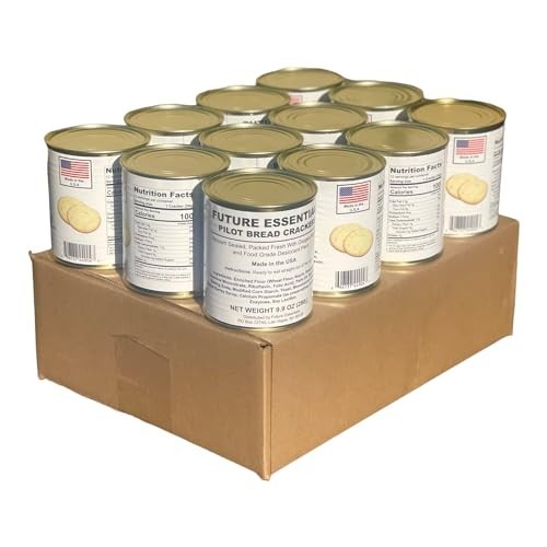 Future Essentials Pilot Bread Survival Crackers, 12-Pack, 30-Year Shelf Life gallery