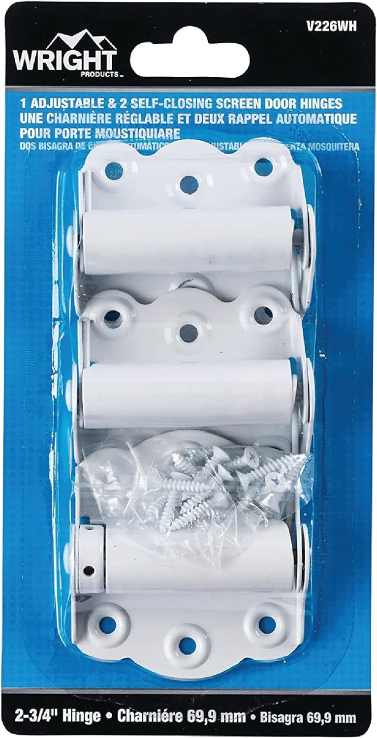 Adjustable Spring Loaded Door Hinges Set Of Two For Storm And Screen Doors gallery