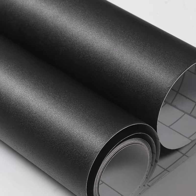 Yancorp Matte Black Contact Paper Solid Wallpaper Plain Vinyl Film SelfAdhesi... gallery